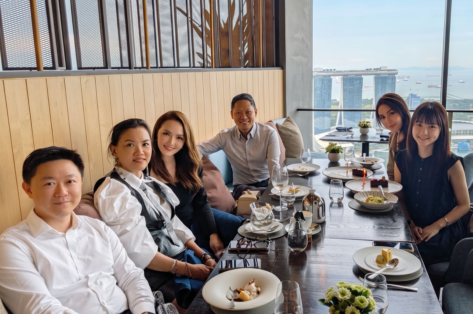 GEM COMM team dining together
